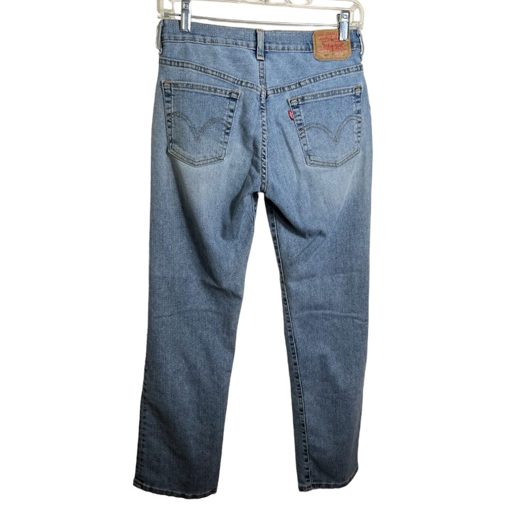 Vintage Women's Levi's Nouveau Low Rise Straight Stretch 505 Jeans, Size 4 Mis S - Picture 2 of 10